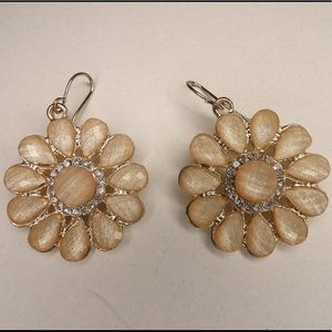 Pink Flower Earrings